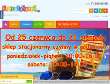 Tablet Screenshot of krainazabawek24.pl